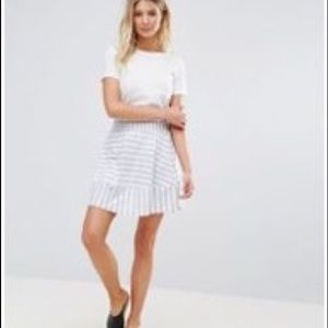 Moves blue and white striped skirt NWT size XS